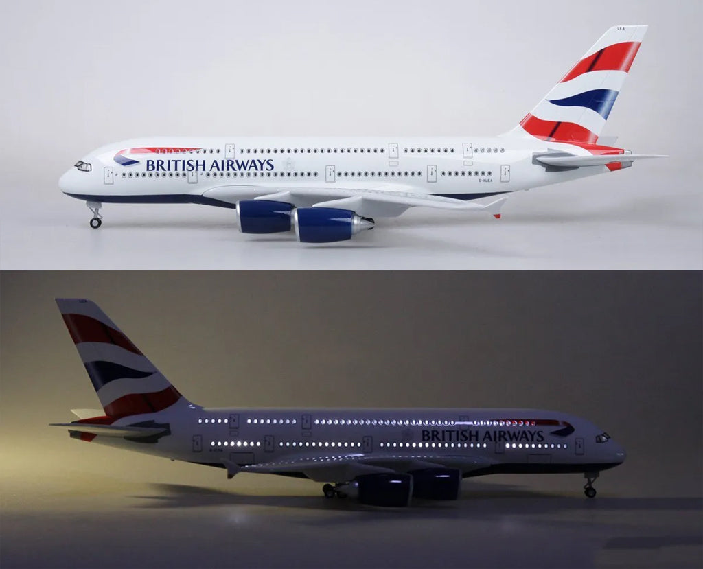Britisch Airways Airbus A380  with LED - Scale 1:160 (46 cm / 18.5 in)