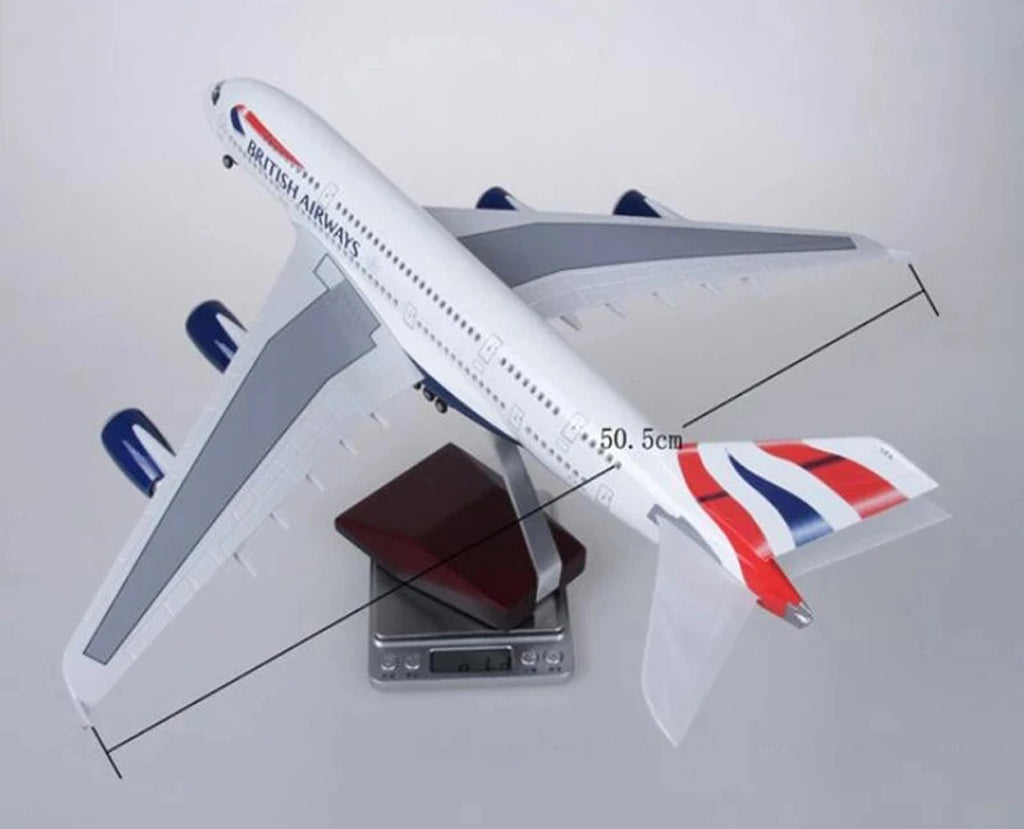 Britisch Airways Airbus A380  with LED - Scale 1:160 (46 cm / 18.5 in)