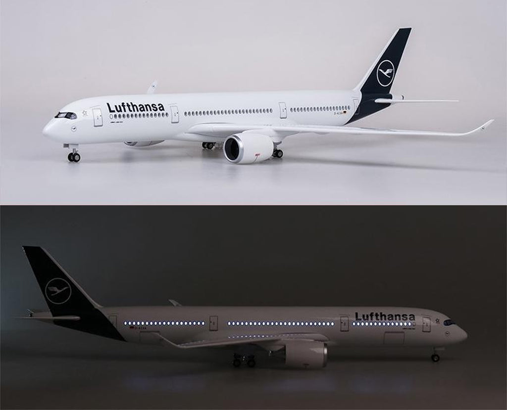 Lufthansa Airbus A350 with LED - Scale 1:160 (46 cm / 18.5 in)