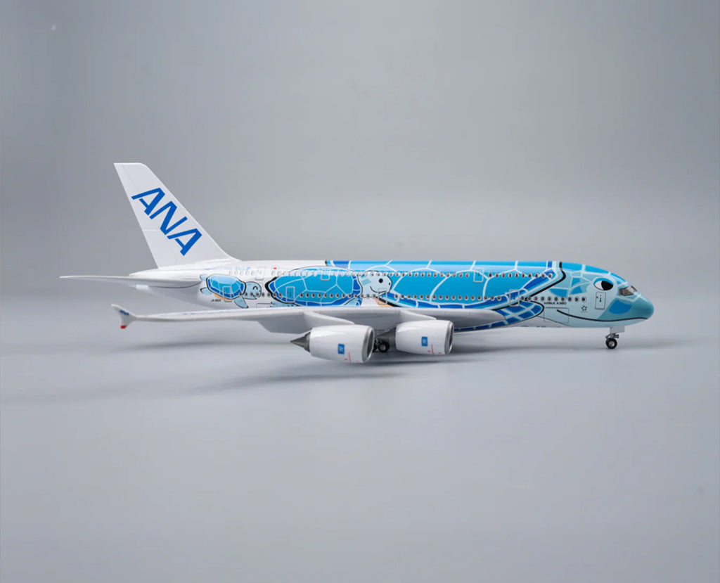 ANA Airlines Airbus A380 Sea Turtle "Flying HONU" with LED - Scale 1:160 (47 cm / 18.5 in)