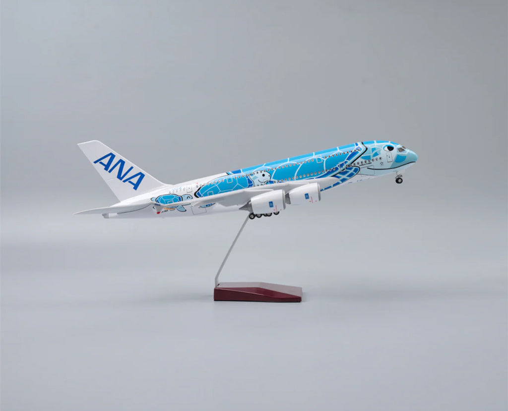 ANA Airlines Airbus A380 Sea Turtle "Flying HONU" with LED - Scale 1:160 (47 cm / 18.5 in)