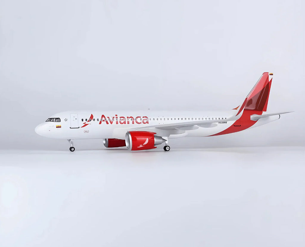 Avianca Colombia Airbus A320 with LED - Scale 1:80 (47 cm / 18.5 in)
