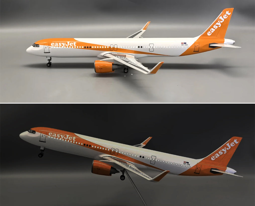 Easyjet Airbus A321neo with LED - Scale 1:100 (45 cm / 17.1 in)
