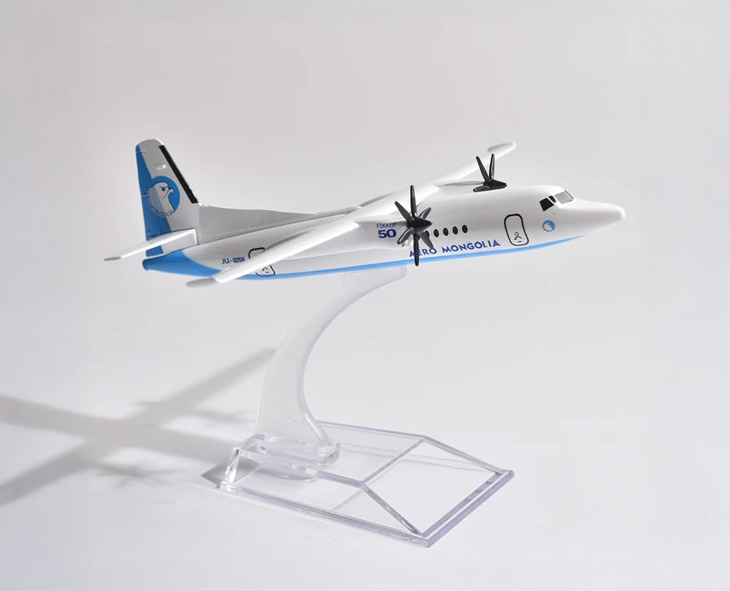 Aero Mongolia Fokker F50 - Scale 1:400 (16 cm / 6.3 in)