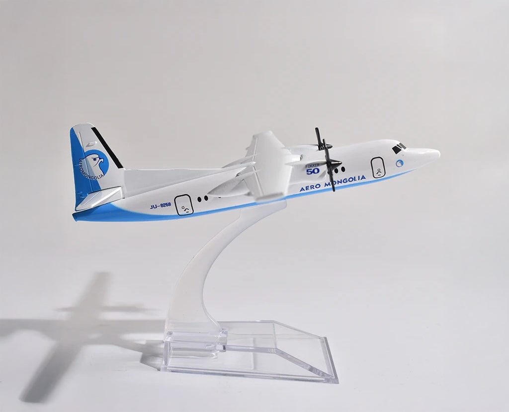 Aero Mongolia Fokker F50 - Scale 1:400 (16 cm / 6.3 in)