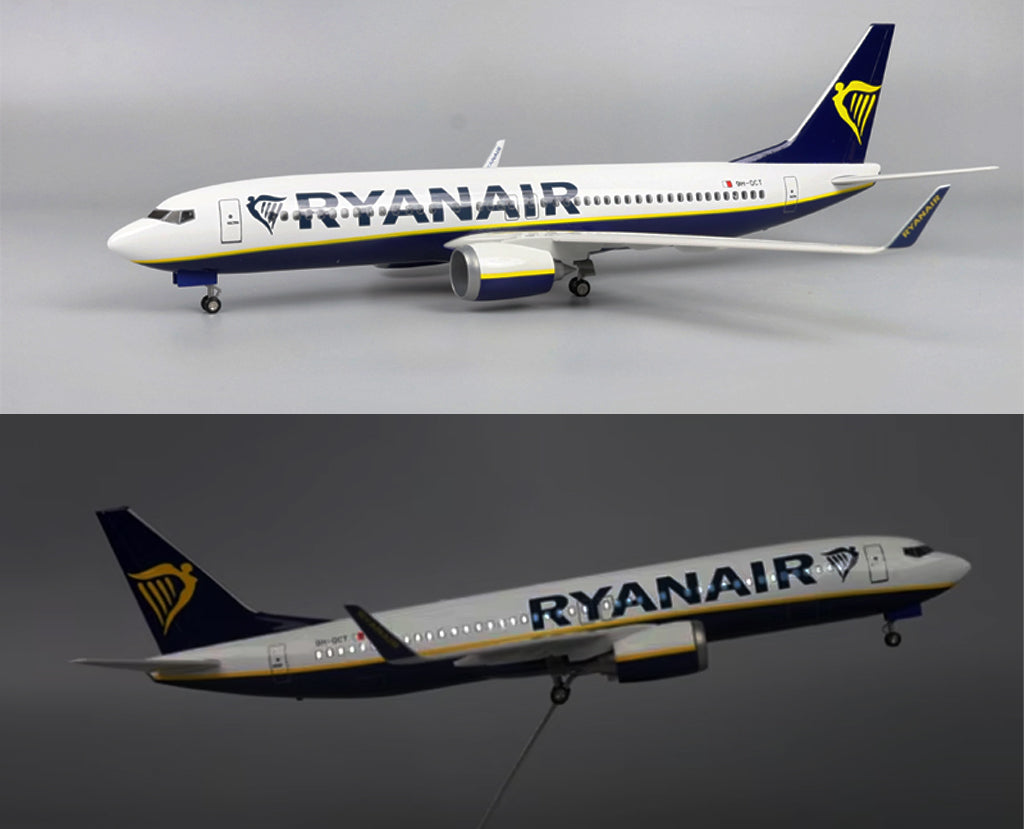 Ryanair Boeing 737-800 with LED - Scale 1:80 (47 cm / 18.5 in)