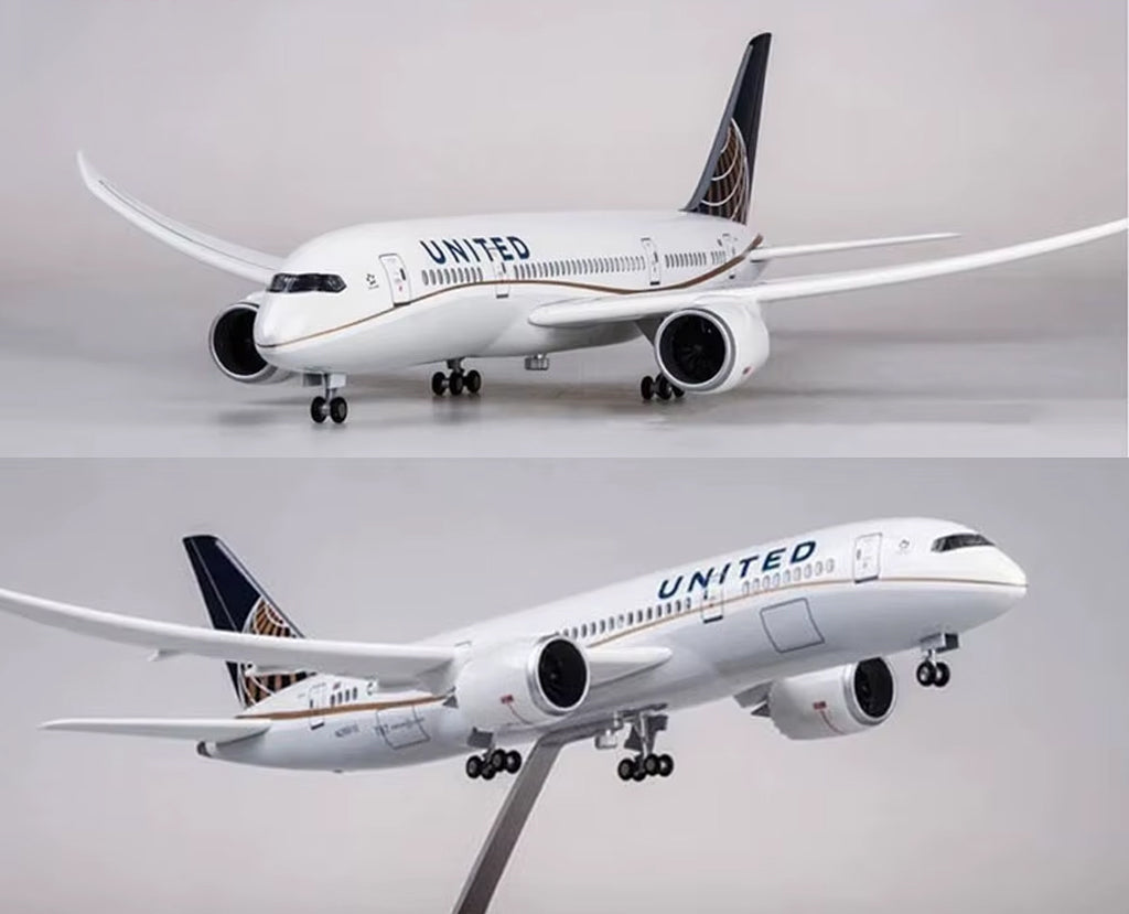 United Boeing 787 with LED - Scale 1:130 (43 cm / 16.9 in)